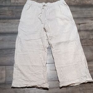a new day Cream Striped Wide Leg Pants
